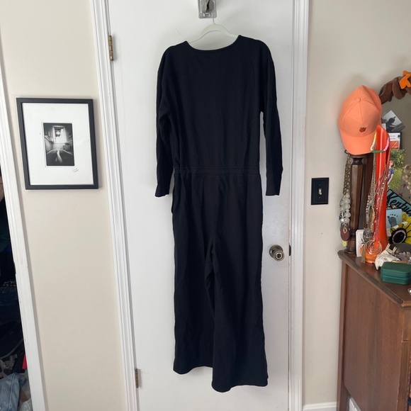 Aerie Fleece Wide Leg Button Down Jumpsuit - Picture 11 of 12